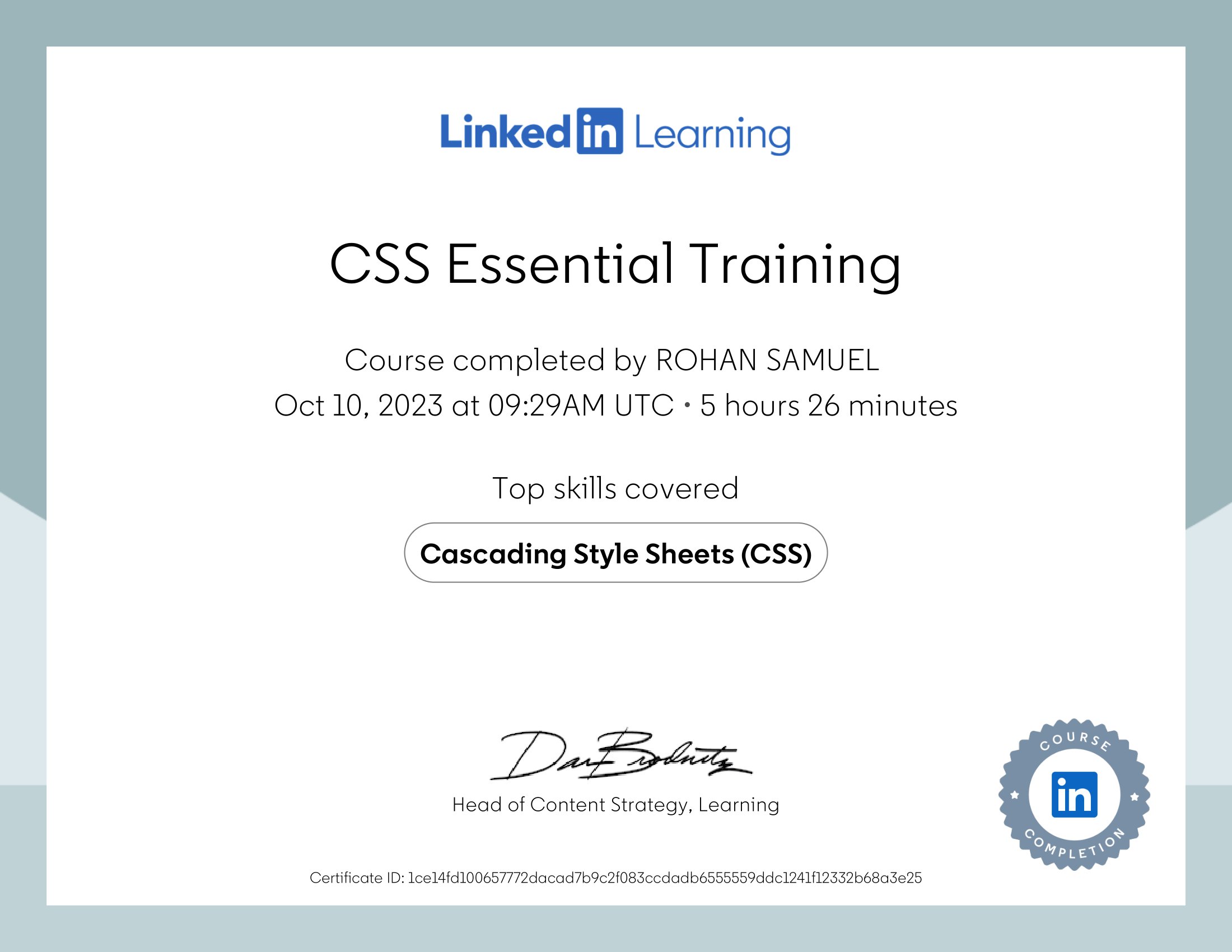 CSS Essential Training